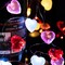 Valentine Day Decor 10 ft 30 LEDs 3D Heart Lights, Red White Pink Fairy String Lights with Remote Battery Operated, Valentines Decorations for The Home Bedroom Garland Wedding Indoor Timer